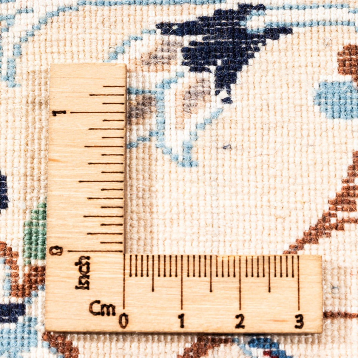 Persisk tæppe - Nain - Premium - 260 x 215 cm - mørkeblå