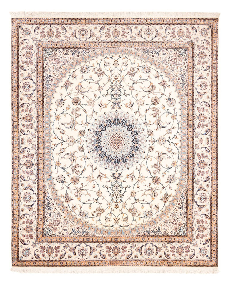 Persisk tæppe - Nain - Premium - 240 x 203 cm - creme