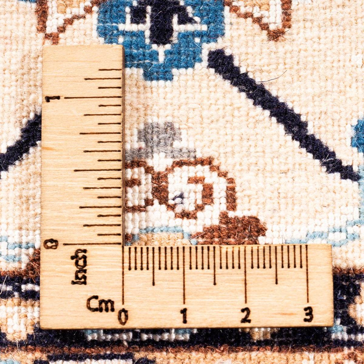 Persisk tæppe - Nain - Premium - 240 x 203 cm - creme