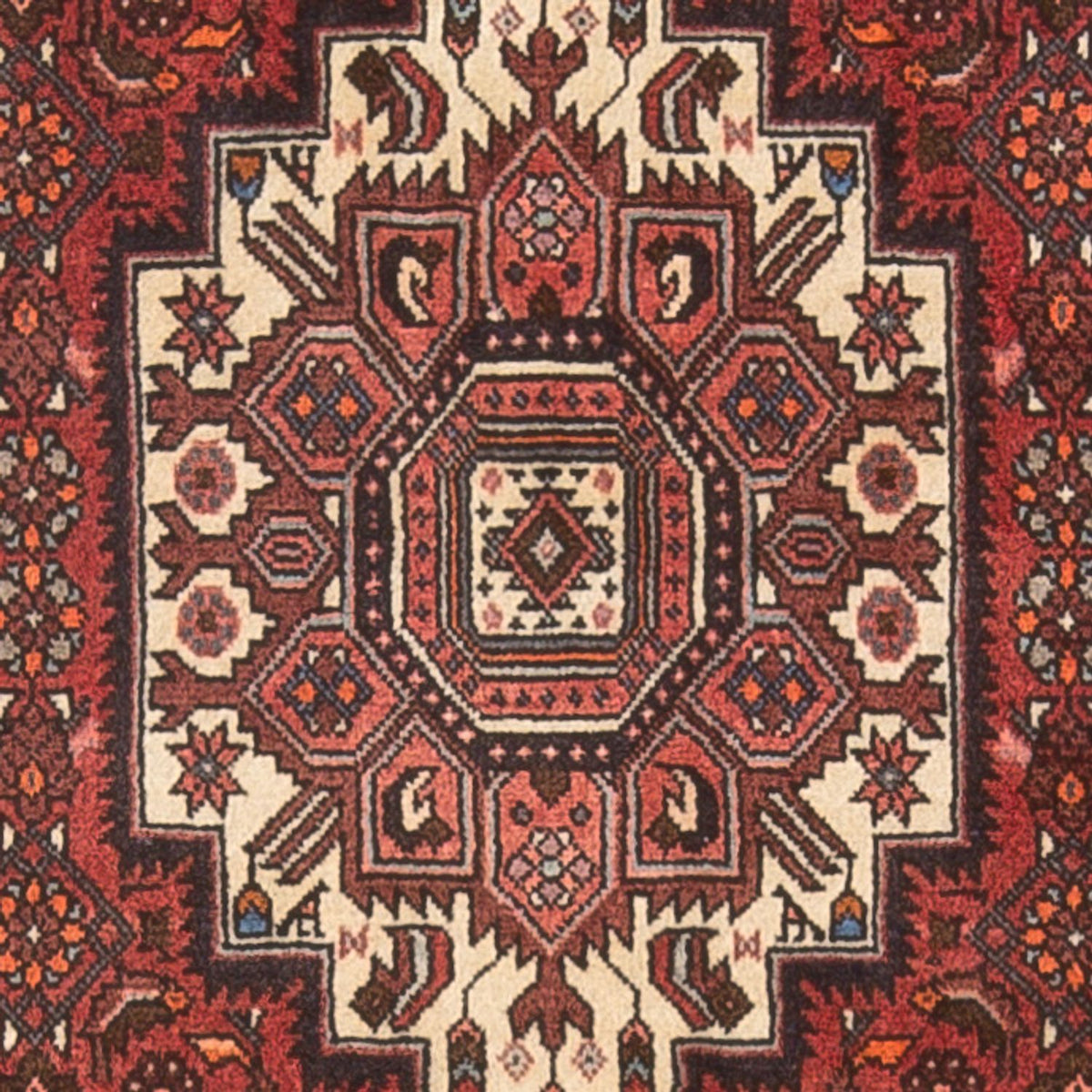Persisk tæppe - Nomadisk - 120 x 77 cm - creme