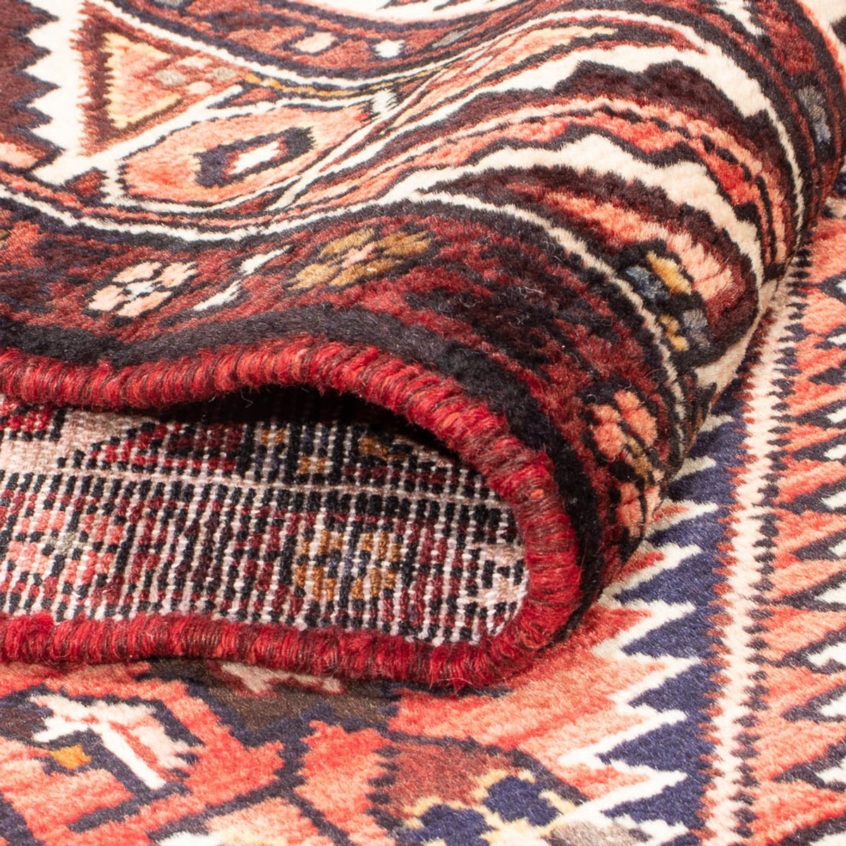 Løber Persisk tæppe - Nomadisk - 350 x 116 cm - rød