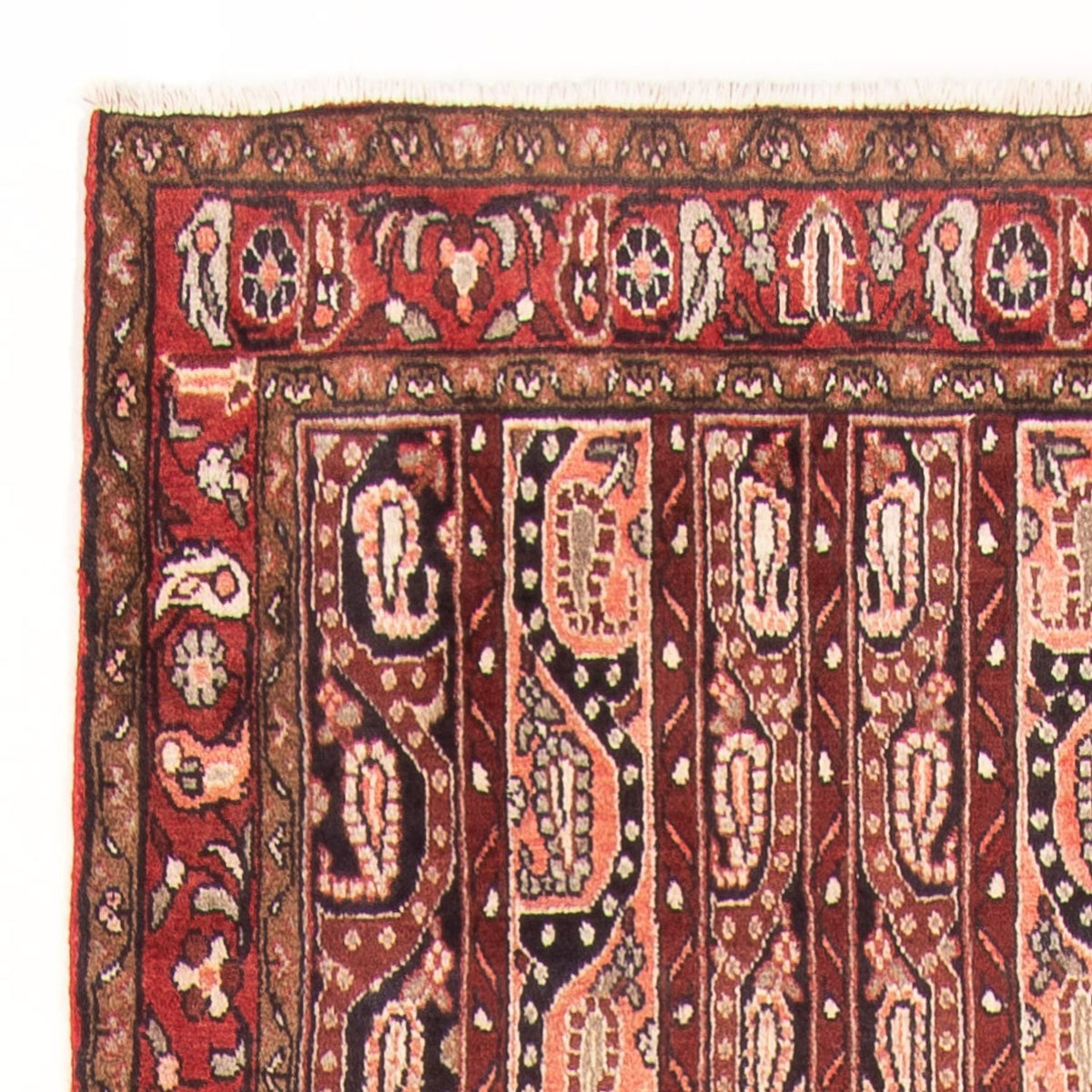 Løber Persisk tæppe - Nomadisk - 378 x 120 cm - rød