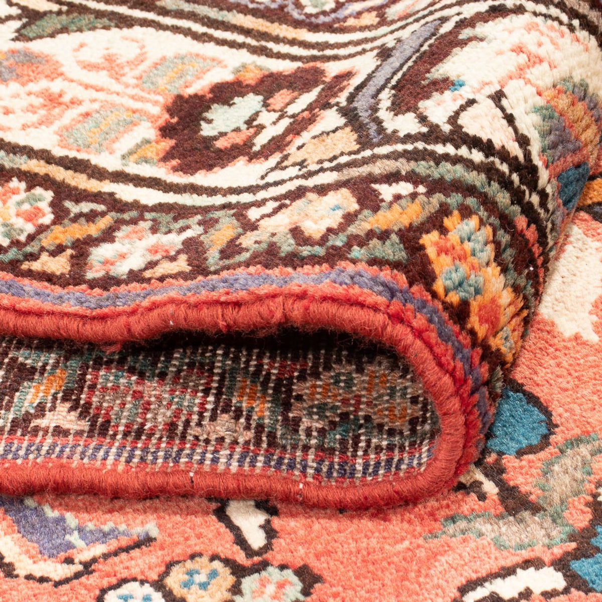 Løber Persisk tæppe - Nomadisk - 449 x 127 cm - rød