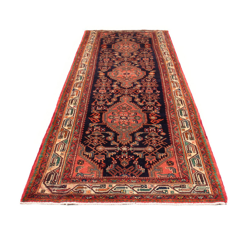 Løber Persisk tæppe - Nomadisk - 342 x 114 cm - mørkeblå