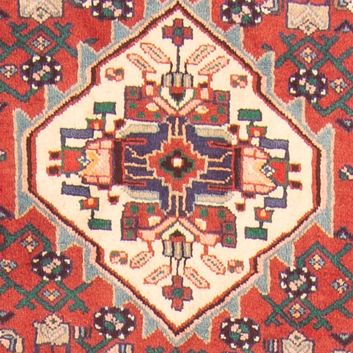 Løber Persisk tæppe - Nomadisk - 418 x 107 cm - rød