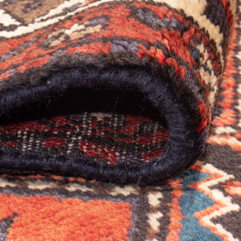 Løber Persisk tæppe - Nomadisk - 391 x 100 cm - rød