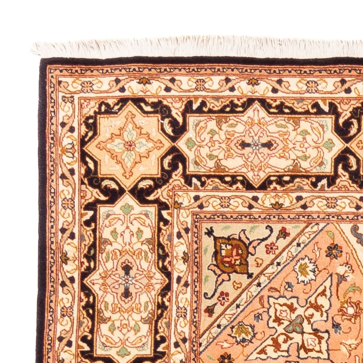 Persisk tæppe - Tabriz - Royal firkantet  - 200 x 200 cm - lys beige