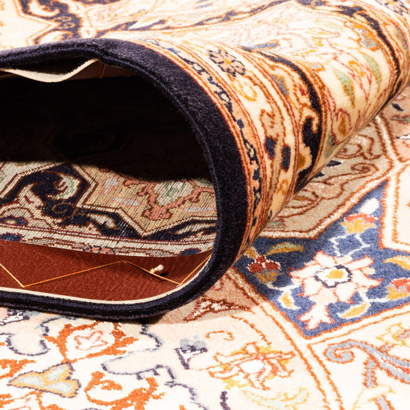 Persisk tæppe - Tabriz - Royal firkantet  - 200 x 200 cm - lys beige