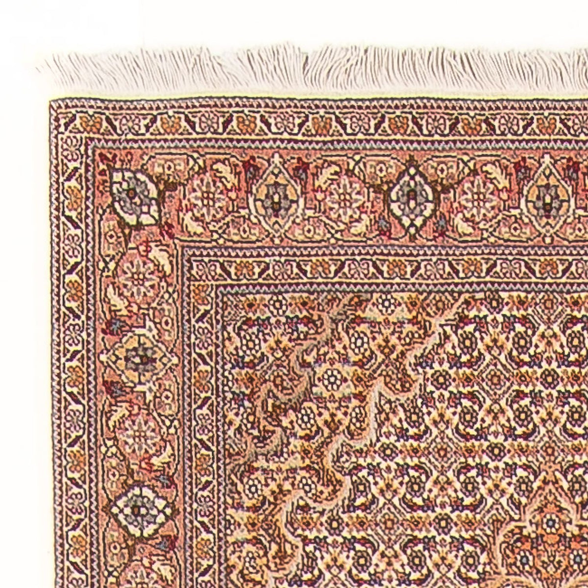 Løber Persisk tæppe - Tabriz - Royal - 400 x 78 cm - beige