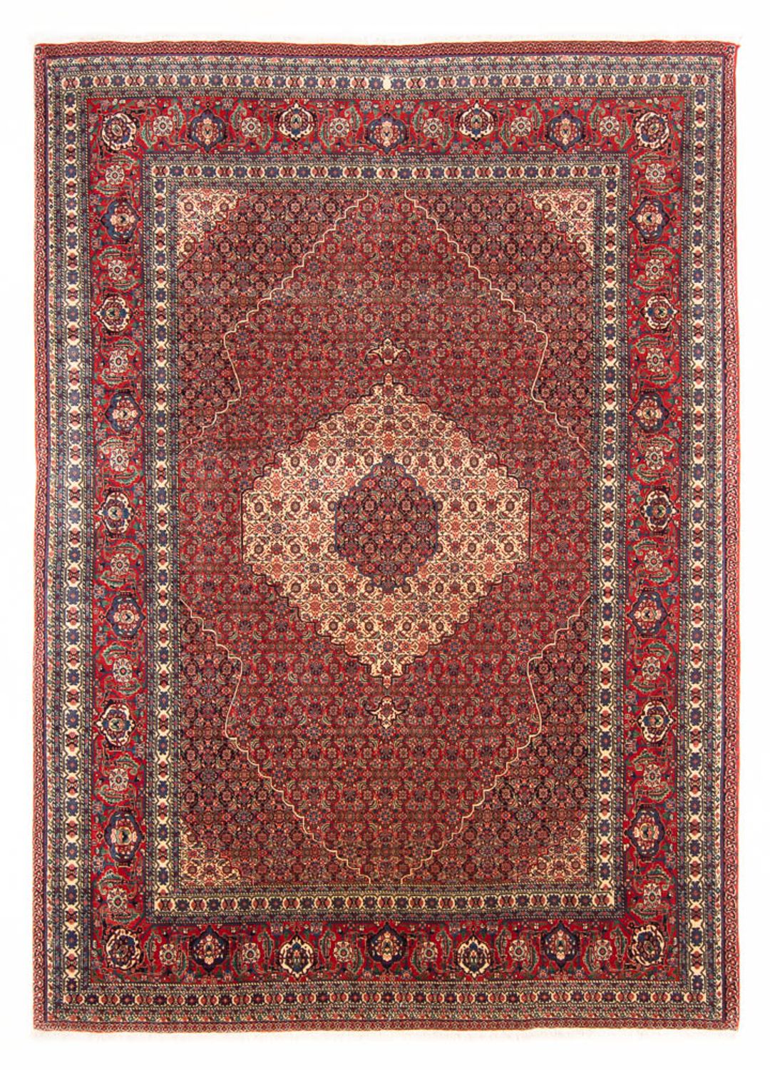 Persisk tæppe - Tabriz - Royal - 290 x 202 cm - mørkerød