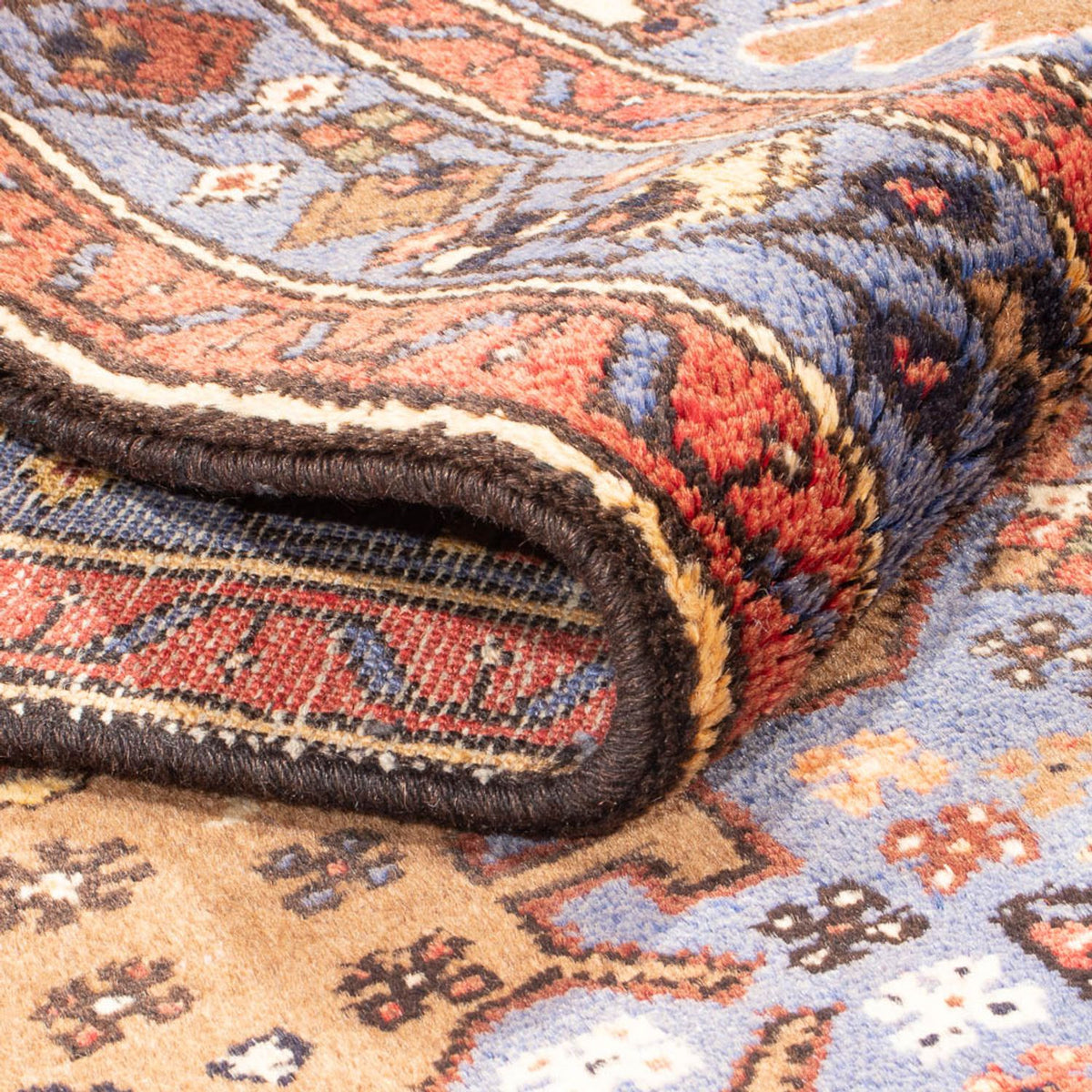 Løber Persisk tæppe - Nomadisk - 407 x 100 cm - flerfarvet