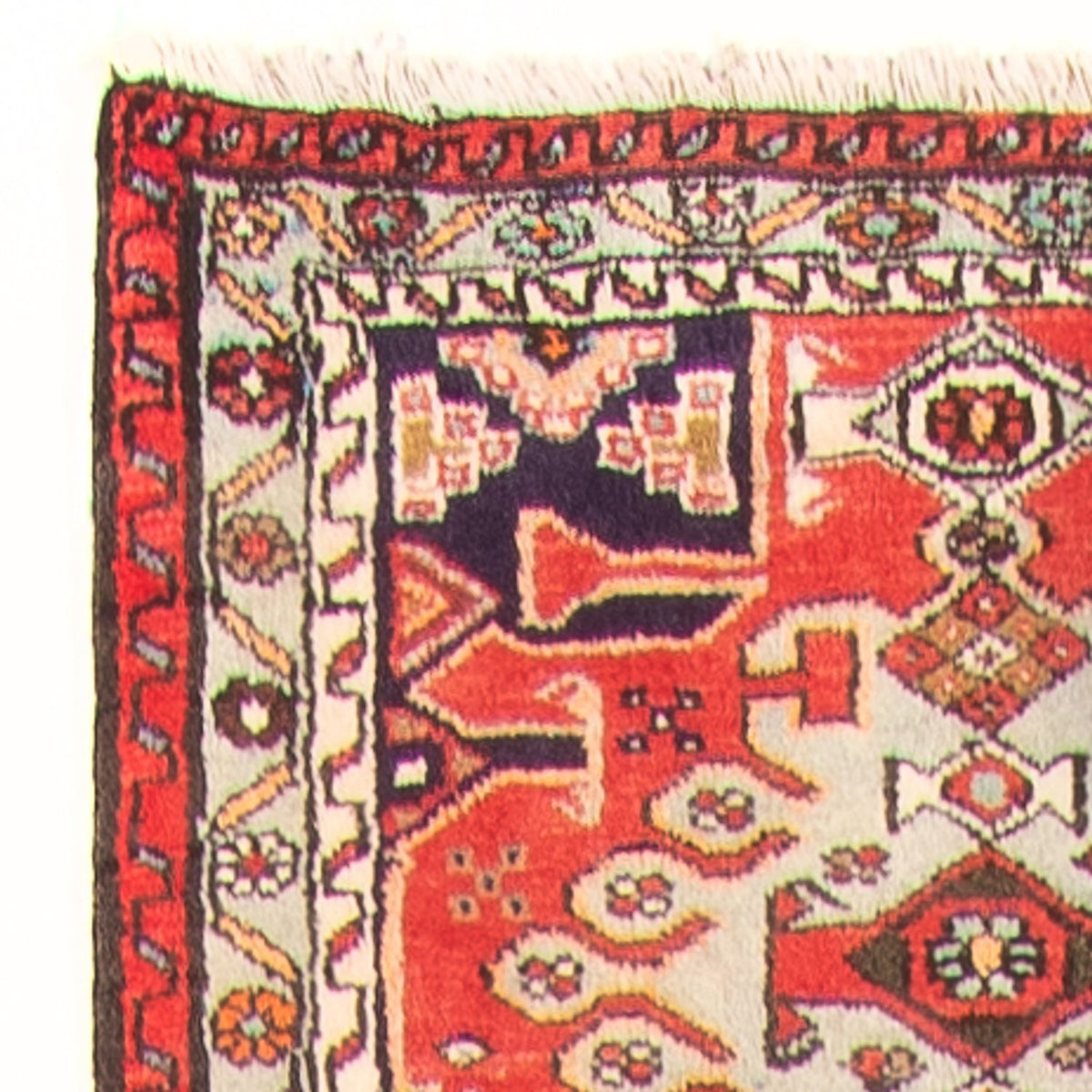 Løber Persisk tæppe - Nomadisk - 395 x 80 cm - rød