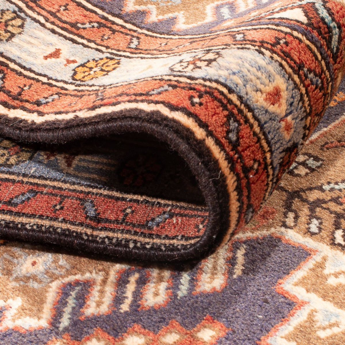 Løber Persisk tæppe - Nomadisk - 395 x 92 cm - flerfarvet