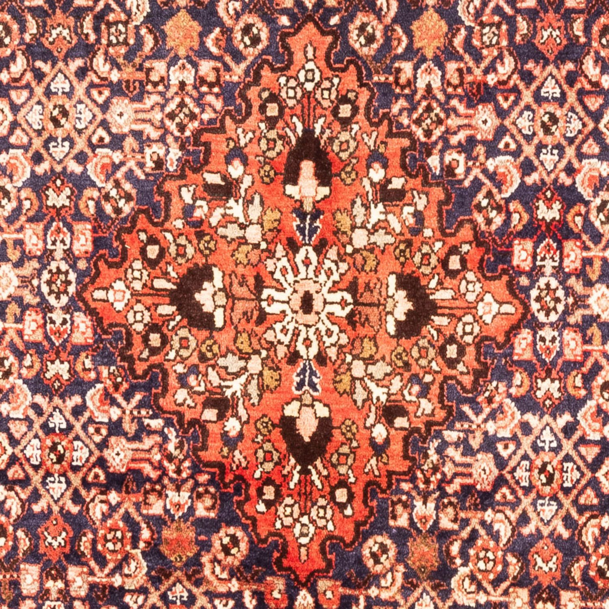Persisk tæppe - Nomadisk - 322 x 163 cm - mørkeblå