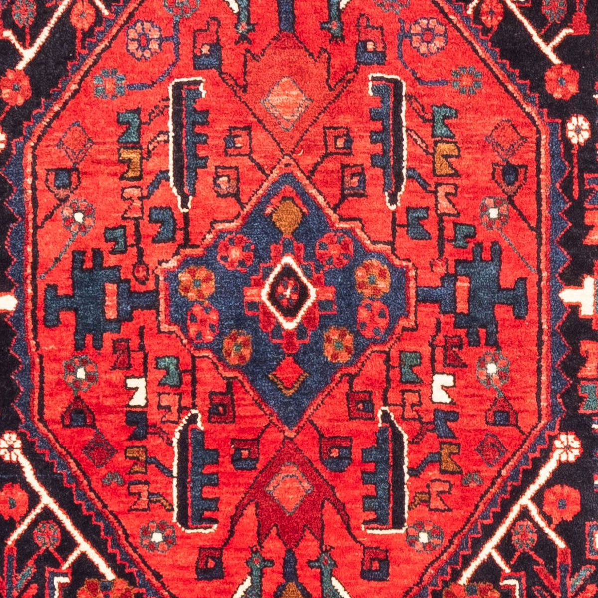 Persisk tæppe - Nomadisk - 310 x 154 cm - mørkeblå
