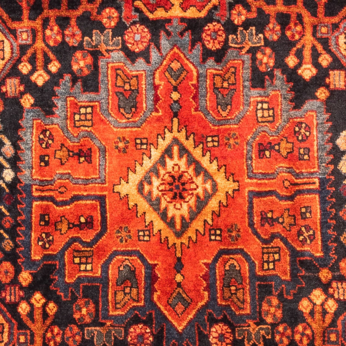 Persisk tæppe - Nomadisk - 310 x 160 cm - mørkeblå