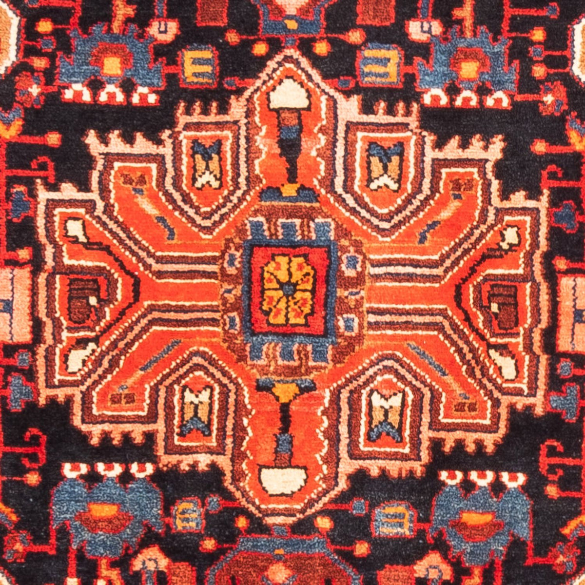 Løber Persisk tæppe - Nomadisk - 295 x 140 cm - mørkeblå