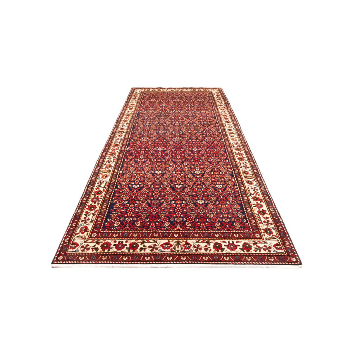 Løber Persisk tæppe - Nomadisk - 375 x 150 cm - rød