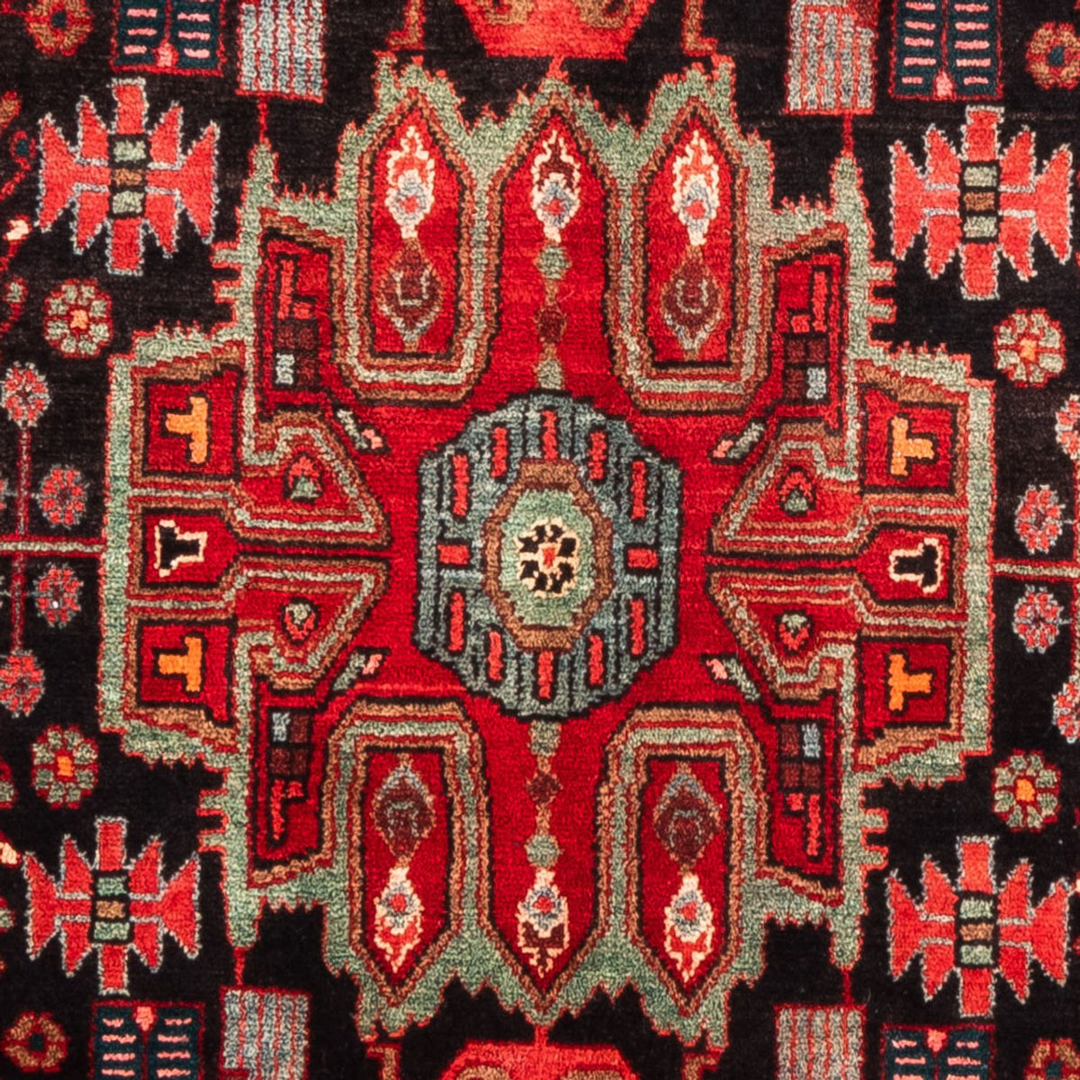 Løber Persisk tæppe - Nomadisk - 343 x 154 cm - mørkeblå