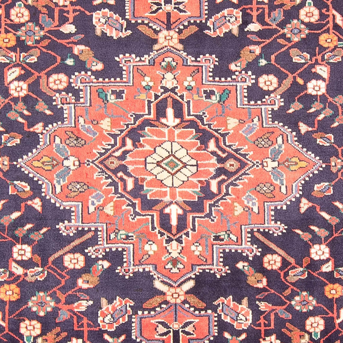 Persisk tæppe - Nomadisk - 310 x 150 cm - mørkeblå