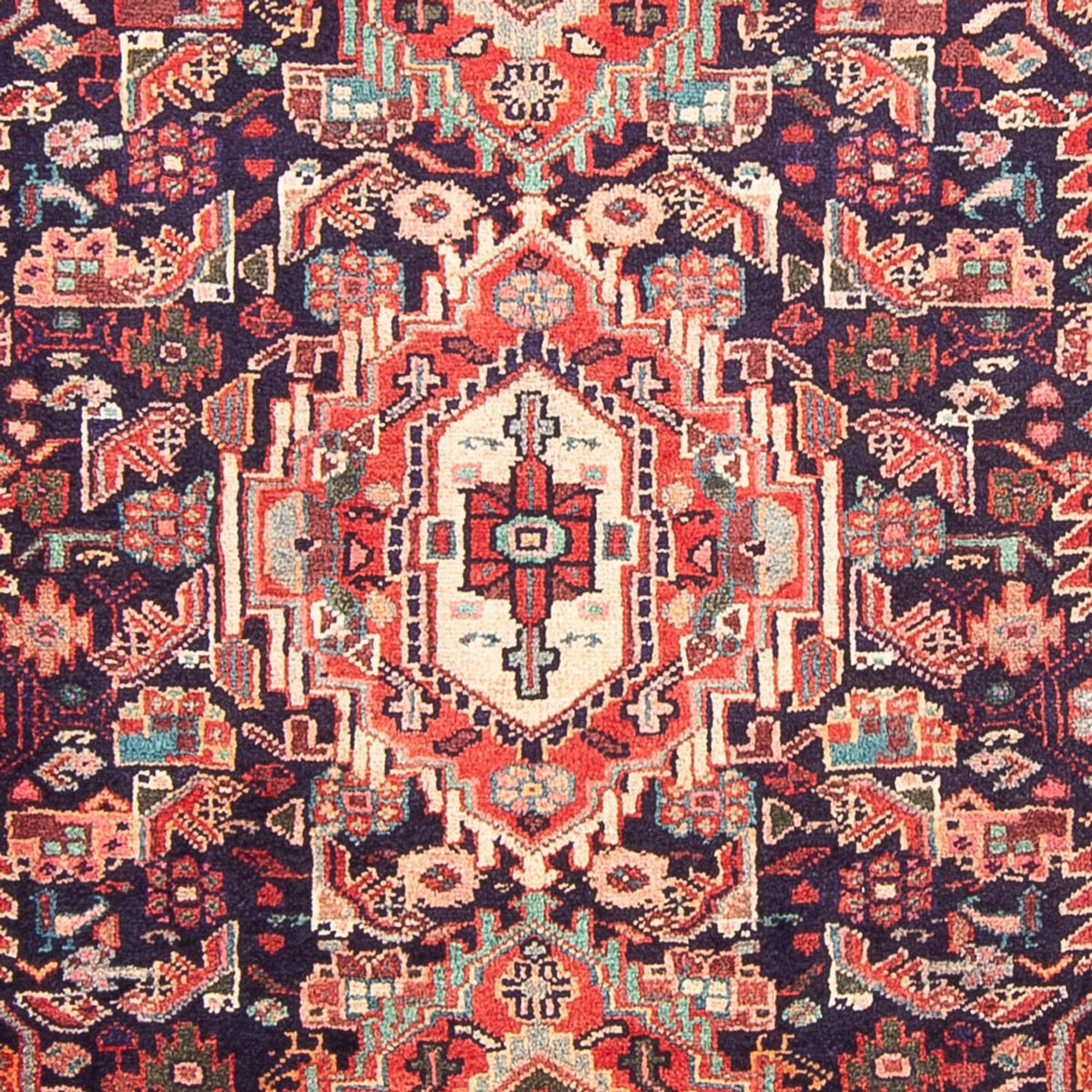 Persisk tæppe - Nomadisk - 307 x 155 cm - mørkeblå