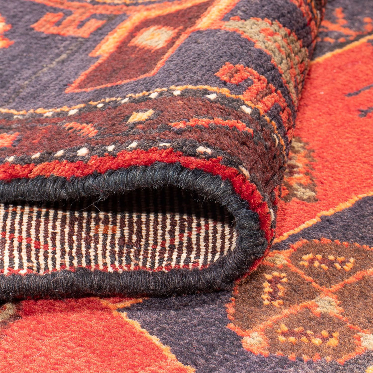 Løber Persisk tæppe - Nomadisk - 294 x 145 cm - blå