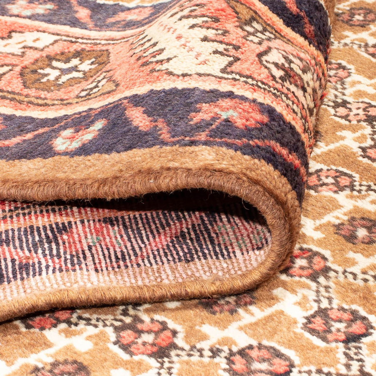 Løber Persisk tæppe - Nomadisk - 343 x 146 cm - flerfarvet