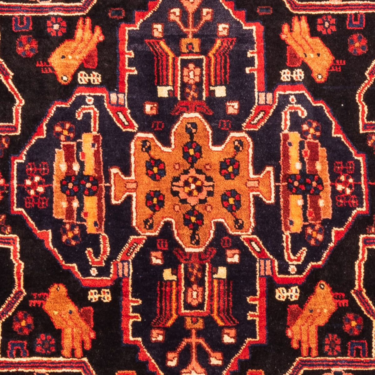 Persisk tæppe - Nomadisk - 280 x 172 cm - mørkeblå