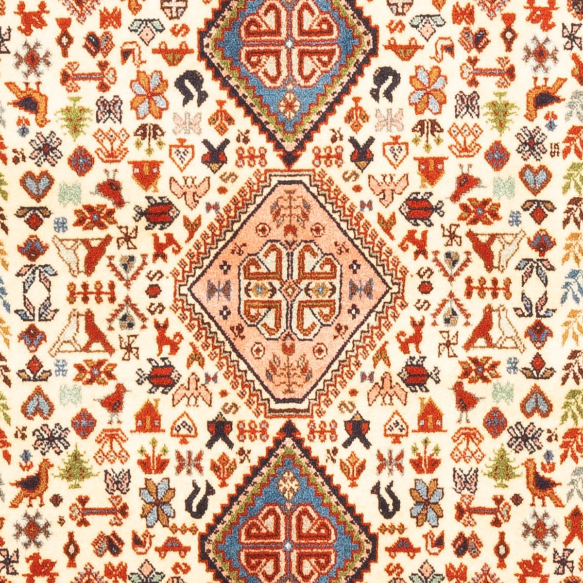 Persisk tæppe - Nomadisk - 150 x 100 cm - beige