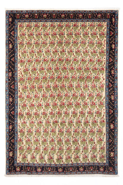Afshar Sirjan Tæppe 138x213cm - Persisk tæppe - lysegrøn