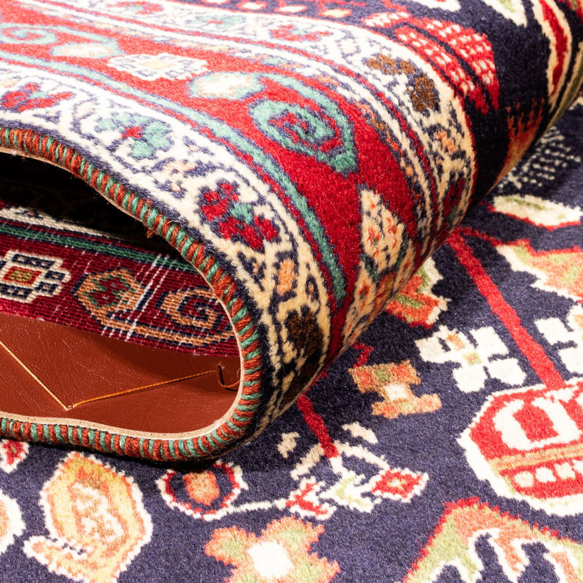 Persisk tæppe - Nomadisk - 155 x 100 cm - bordeaux rød