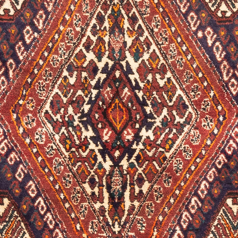 Persisk tæppe - Nomadisk - 127 x 98 cm - bordeaux rød