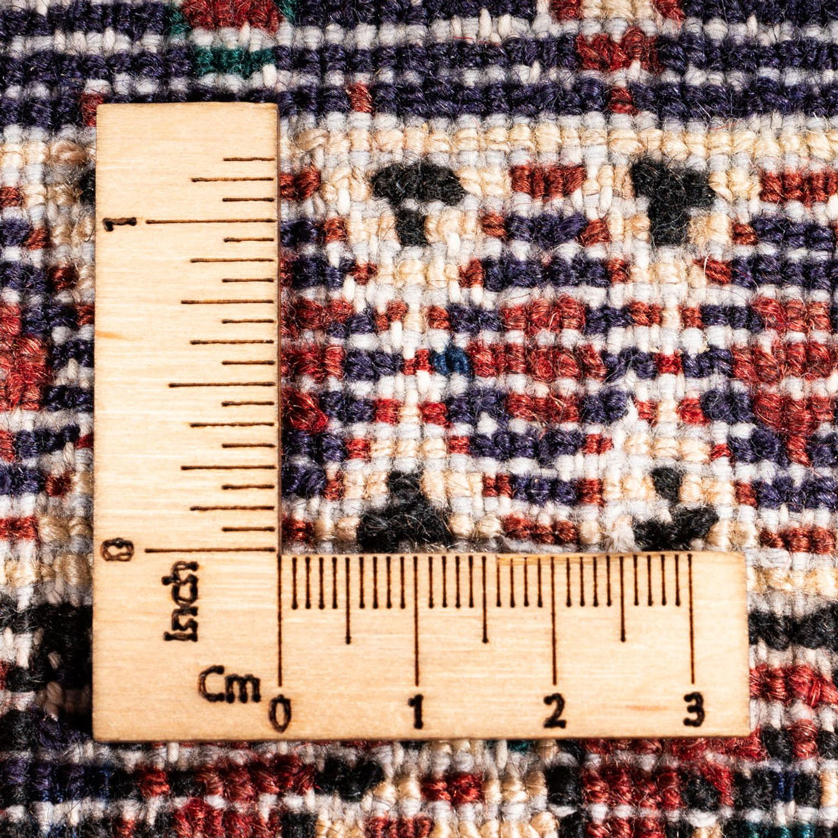 Persisk tæppe - Nomadisk - 127 x 98 cm - bordeaux rød