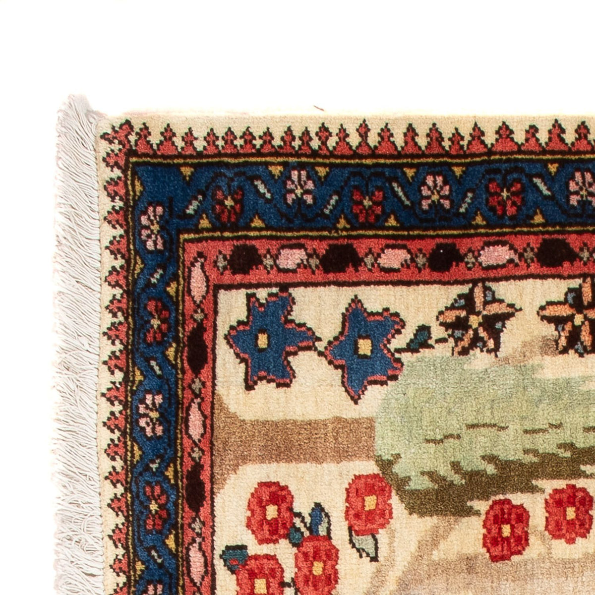 Persisk tæppe - Nomadisk - 87 x 60 cm - flerfarvet