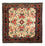 Persisk tæppe - Bijar - Royal firkantet - 70 x 70 cm - creme