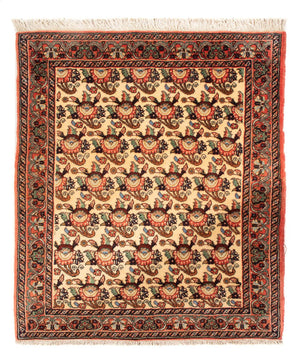 Persisk tæppe - Bijar - Royal - 90 x 73 cm - creme