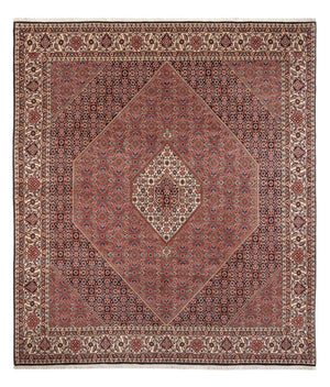 Persisk tæppe - Bijar - Royal - 299 x 244 cm - mørkerød