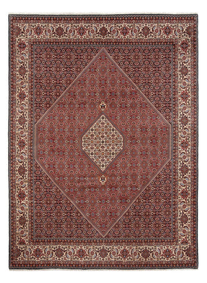 Persisk tæppe - Bijar - Royal - 350 x 247 cm - mørkerød