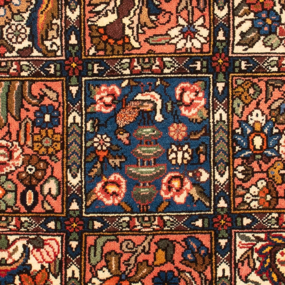 Persisk tæppe - Nomadisk - 100 x 64 cm - flerfarvet