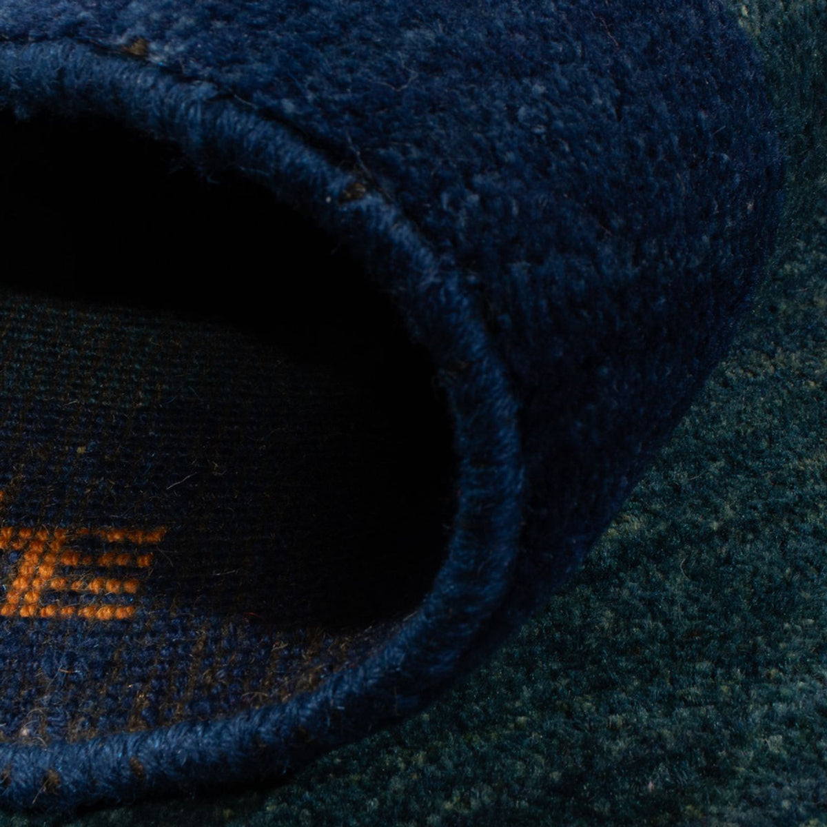 Gabbeh-tæppe - Persisk - 139 x 100 cm - benzinblå