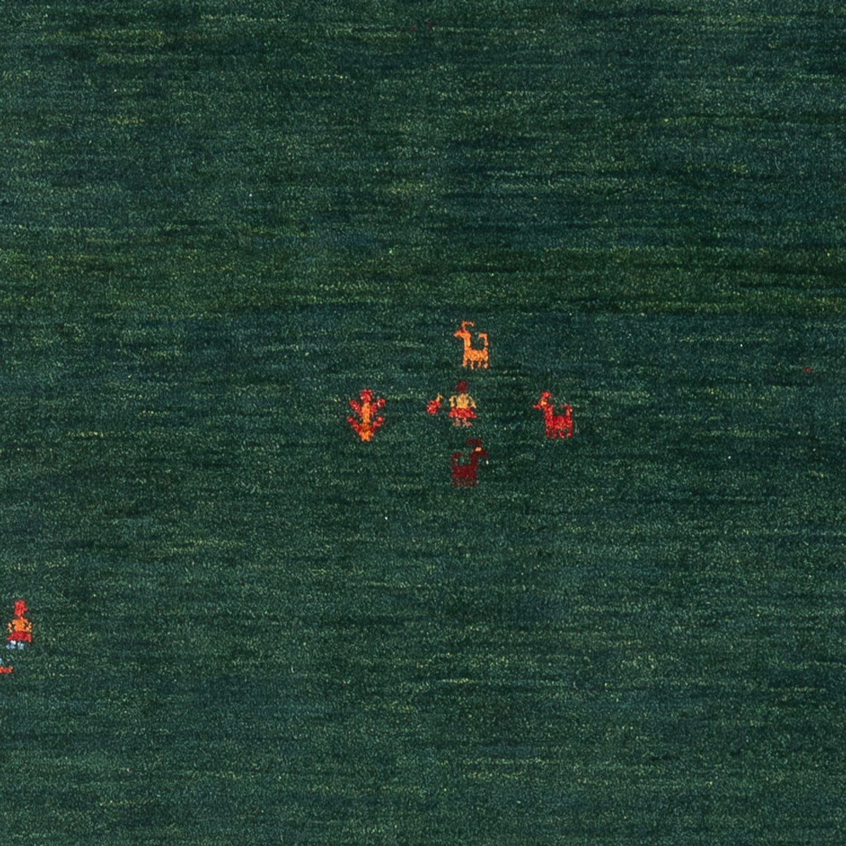 Gabbeh-tæppe - Persisk - 175 x 122 cm - mørkegrøn