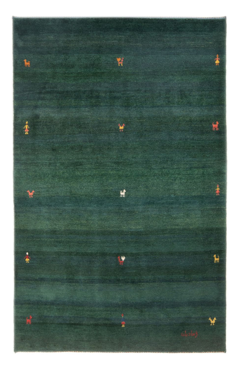 Gabbeh-tæppe - Persisk - 183 x 113 cm - grøn