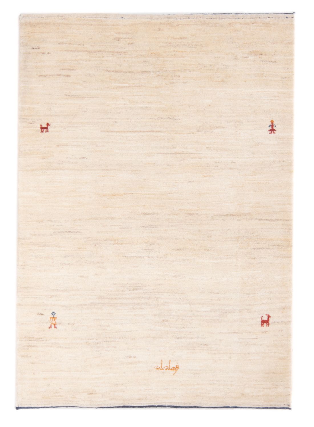 Gabbeh-tæppe - Persisk - 148 x 100 cm - lys beige