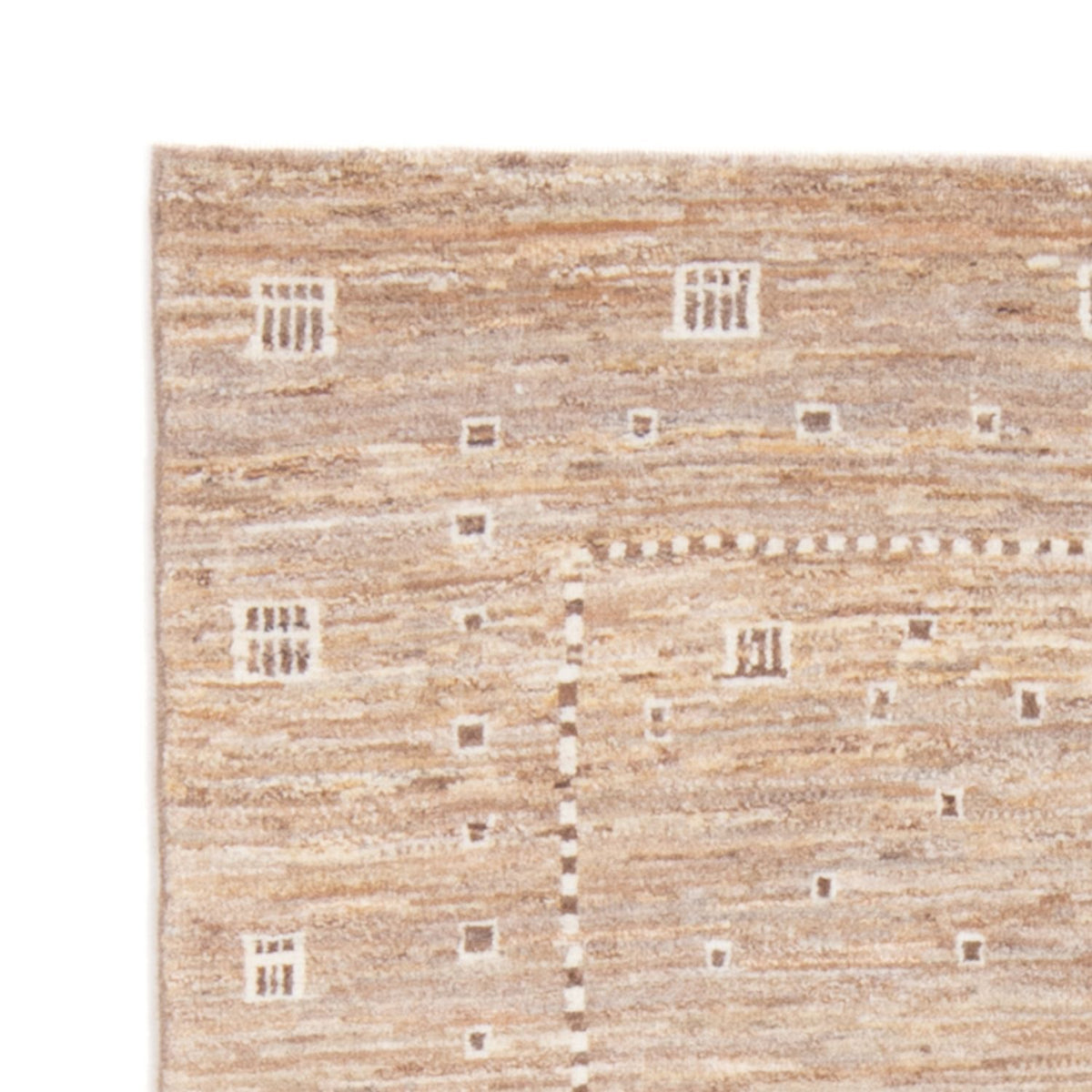 Gabbeh-tæppe - Persisk - 144 x 100 cm - lys brun