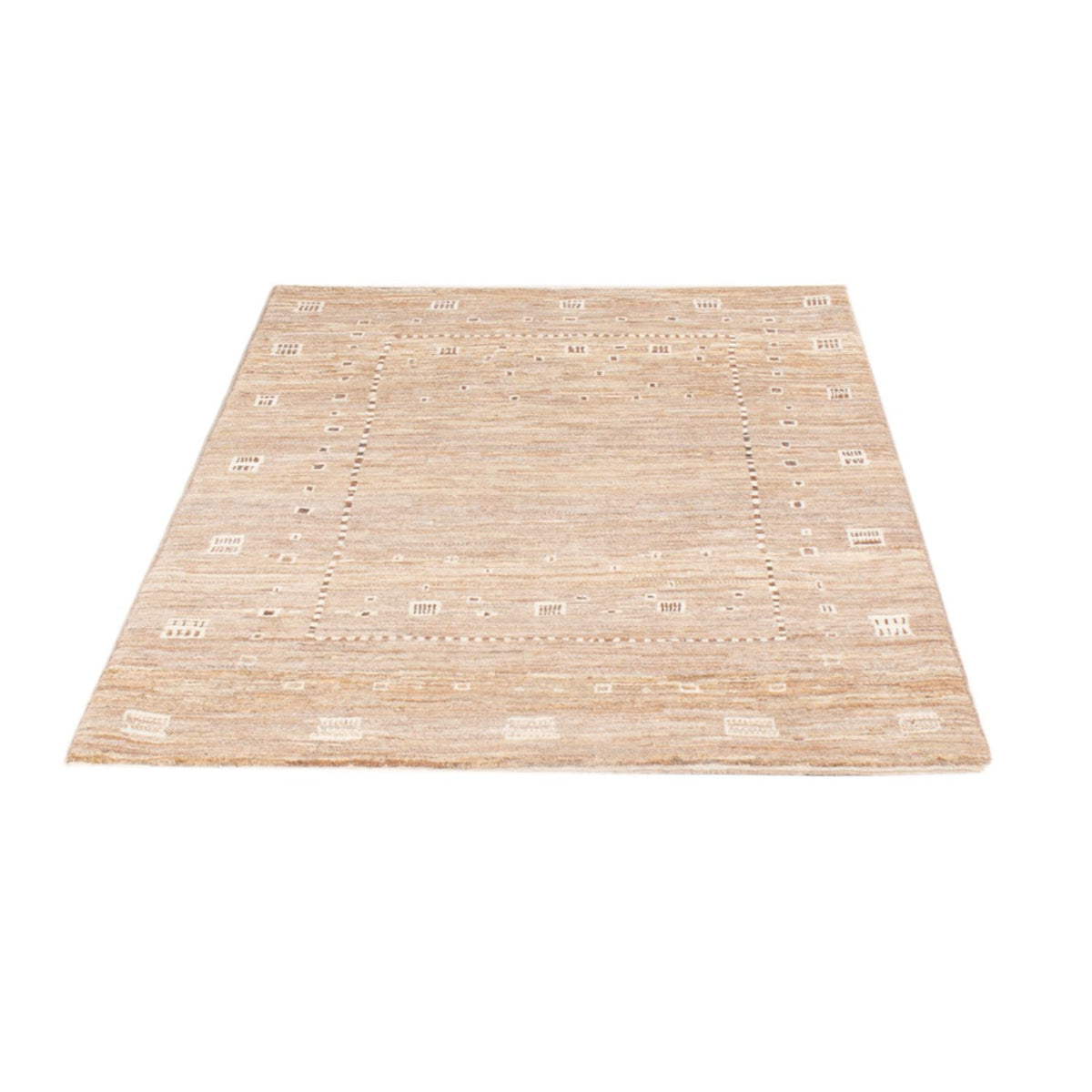 Gabbeh-tæppe - Persisk - 144 x 100 cm - lys brun