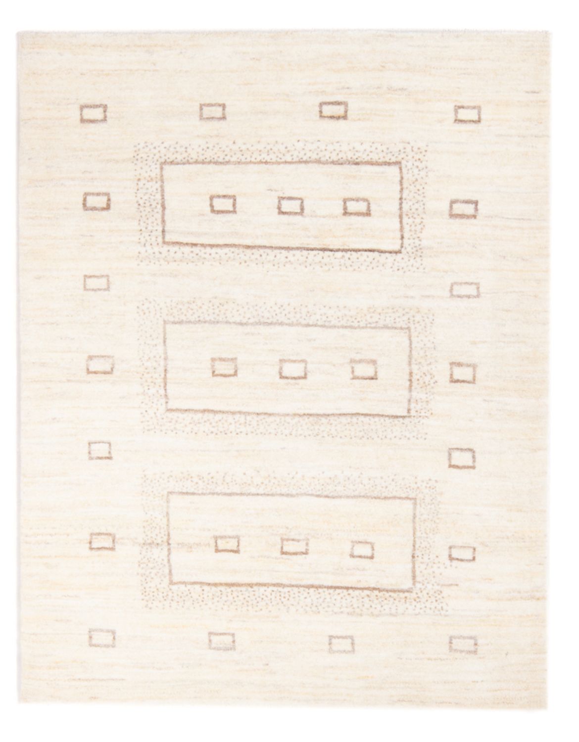 Gabbeh-tæppe - Persisk - 148 x 102 cm - lys beige