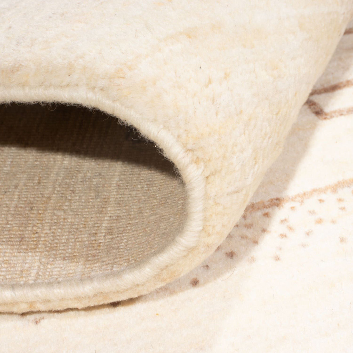 Gabbeh-tæppe - Persisk - 148 x 102 cm - lys beige