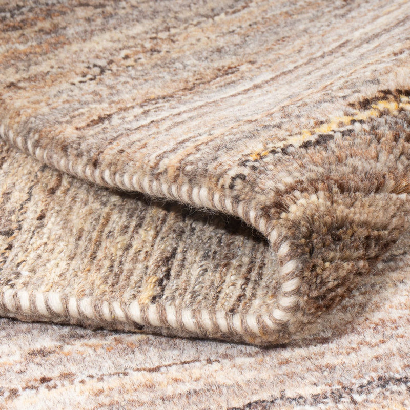 Gabbeh-tæppe - Persisk - 194 x 154 cm - mørk beige