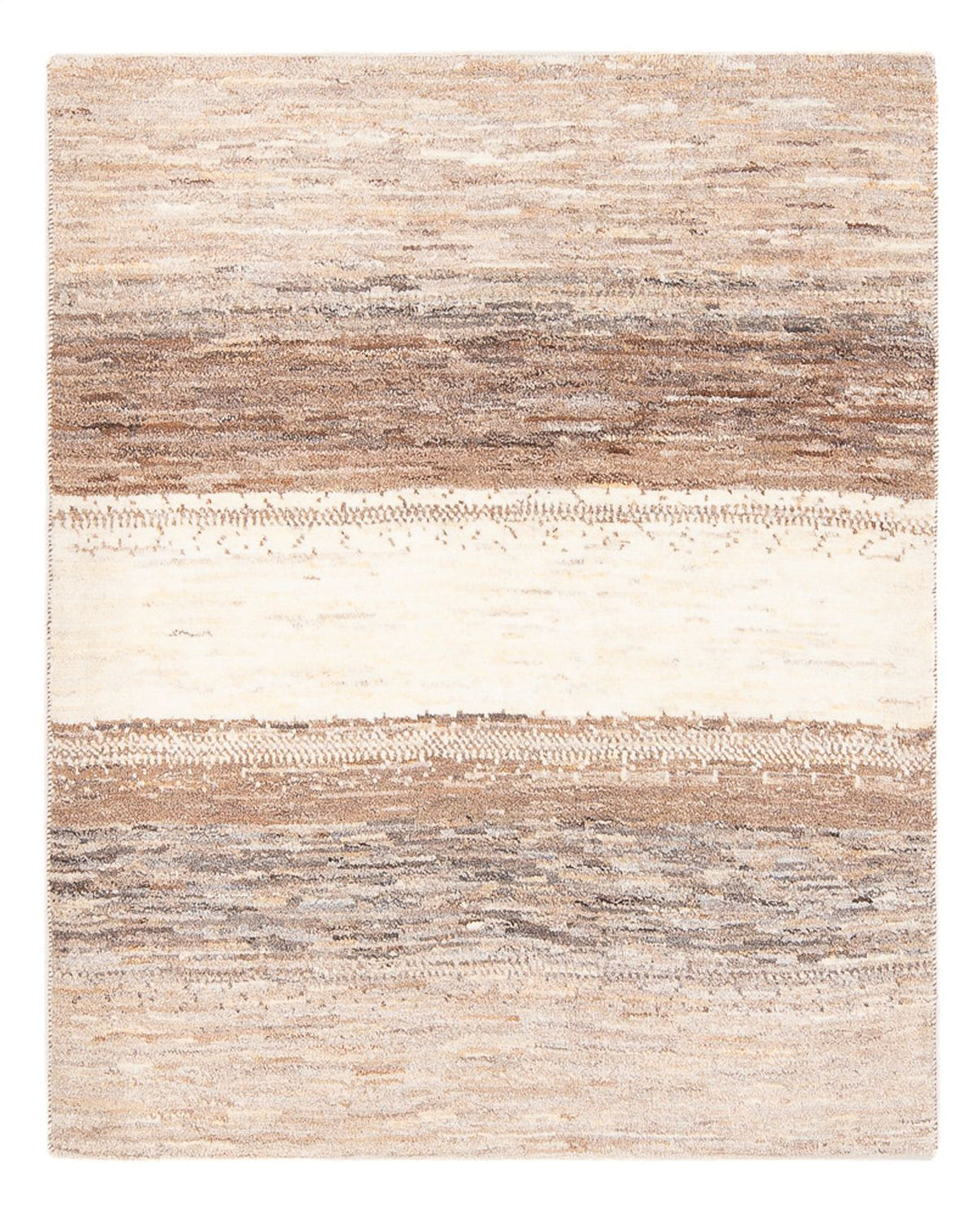 Gabbeh-tæppe - Persisk - 130 x 107 cm - natur