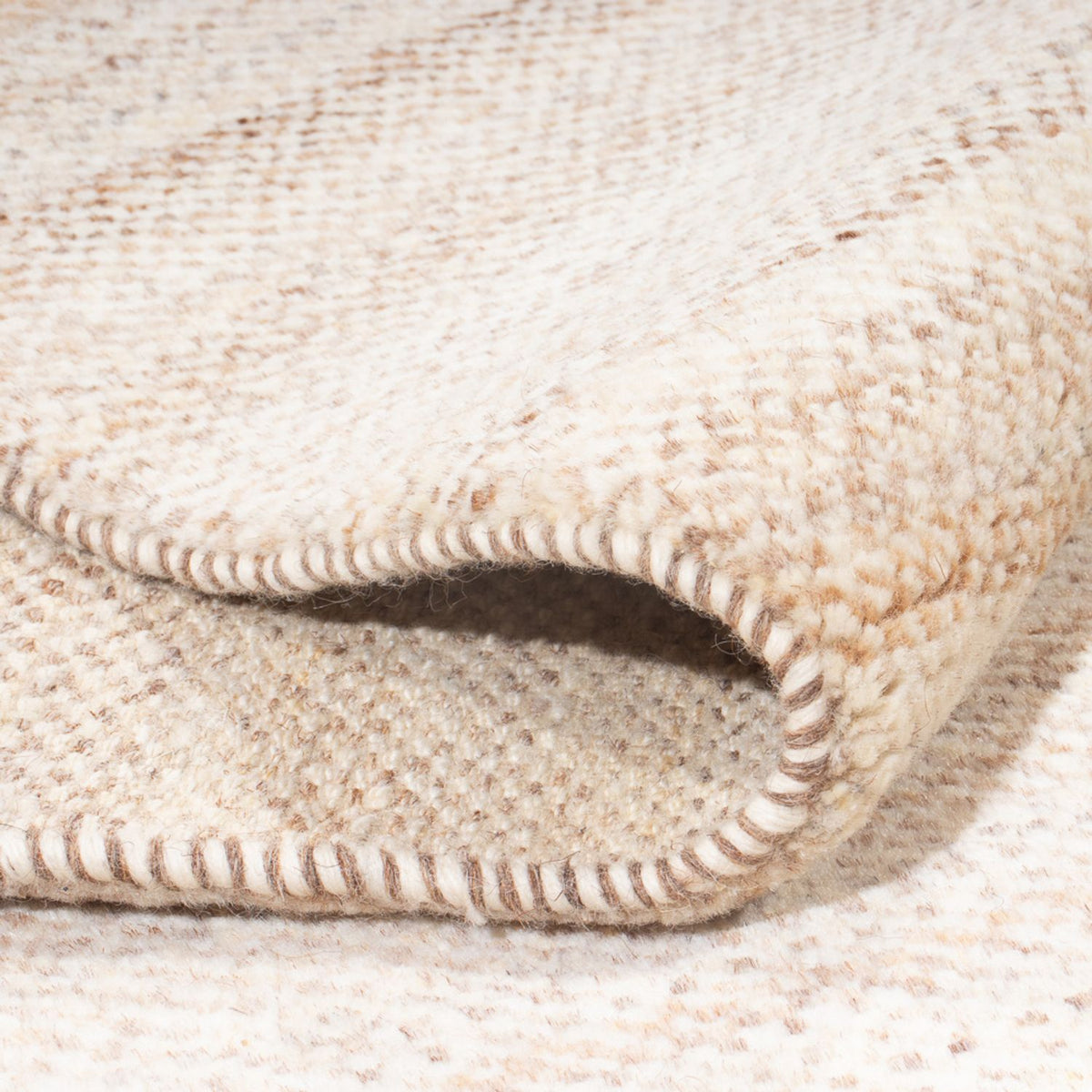 Gabbeh-tæppe - Persisk - 206 x 151 cm - lys beige